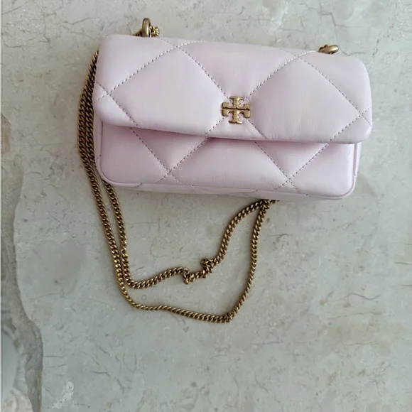 Tory Burch Pink Quilted Mini kira diamond - Picture 1 of 4